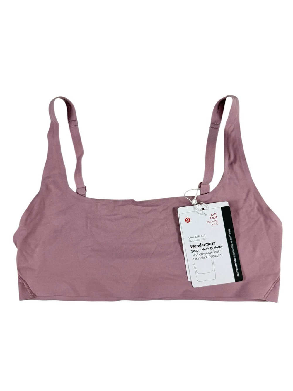 Lululemon Wundermost Scoop Neck Bralette in Nulu, 8, NWT.
